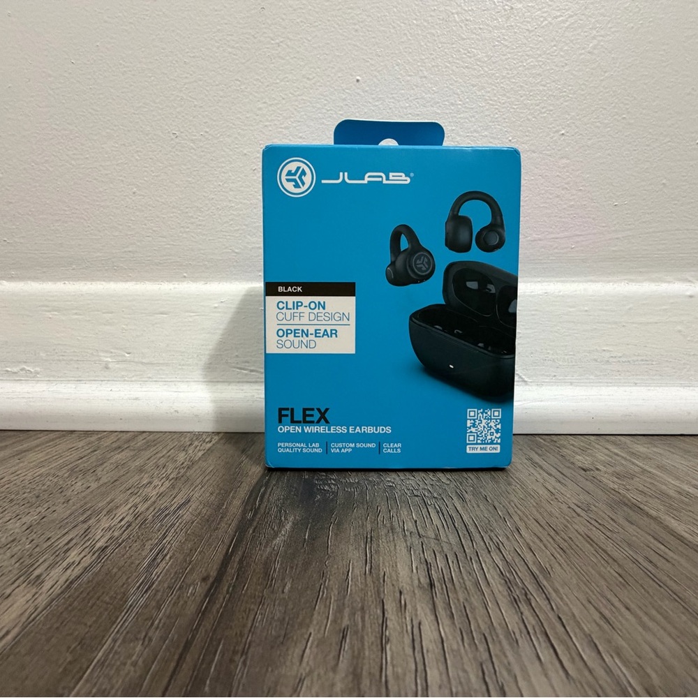 JLab Flex Open Wireless Earbuds - Black